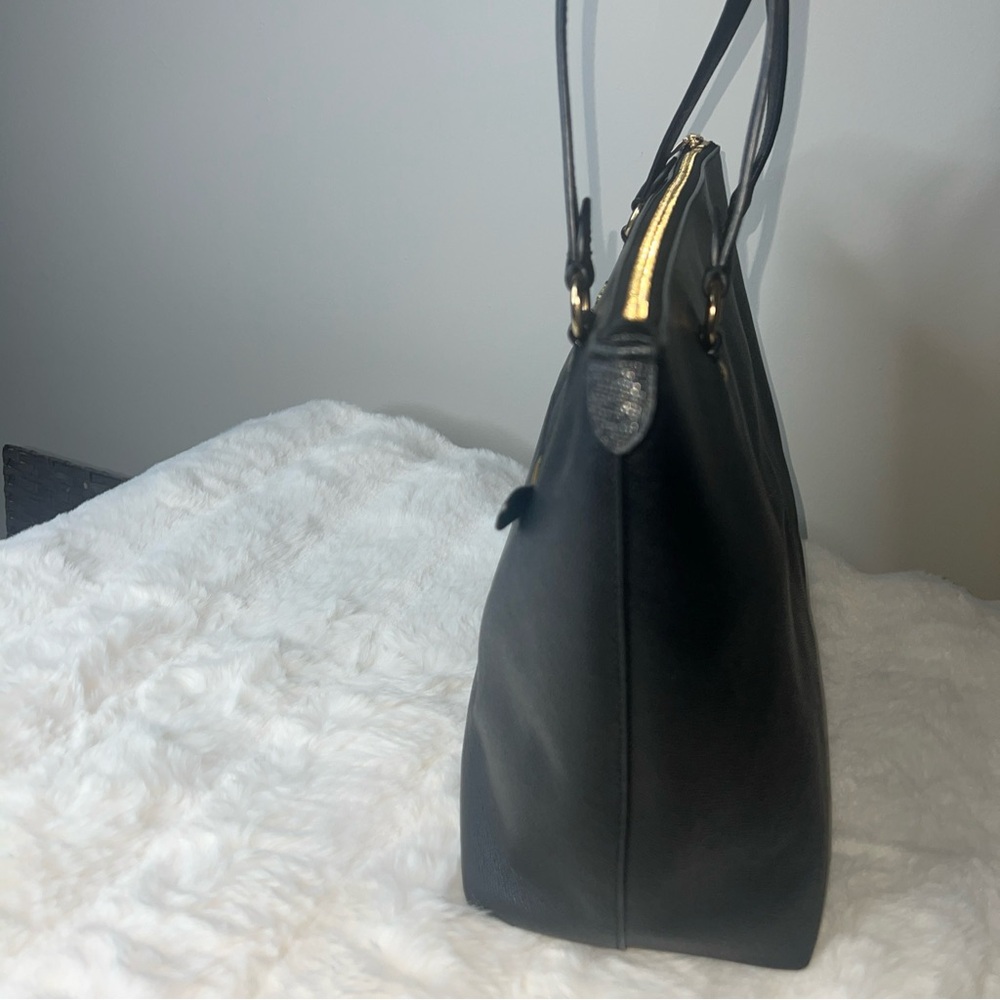 Coach Black Leather Tote Bag - Picture 5 of 10